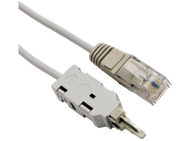ECS patch RJ45-Krone 2-pol  2,0m 